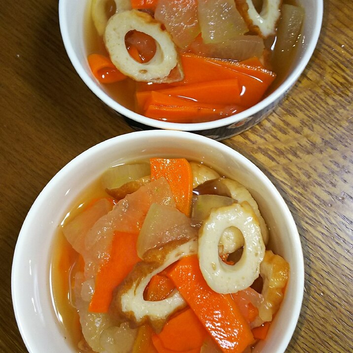 冬瓜と人参とちくわの煮物